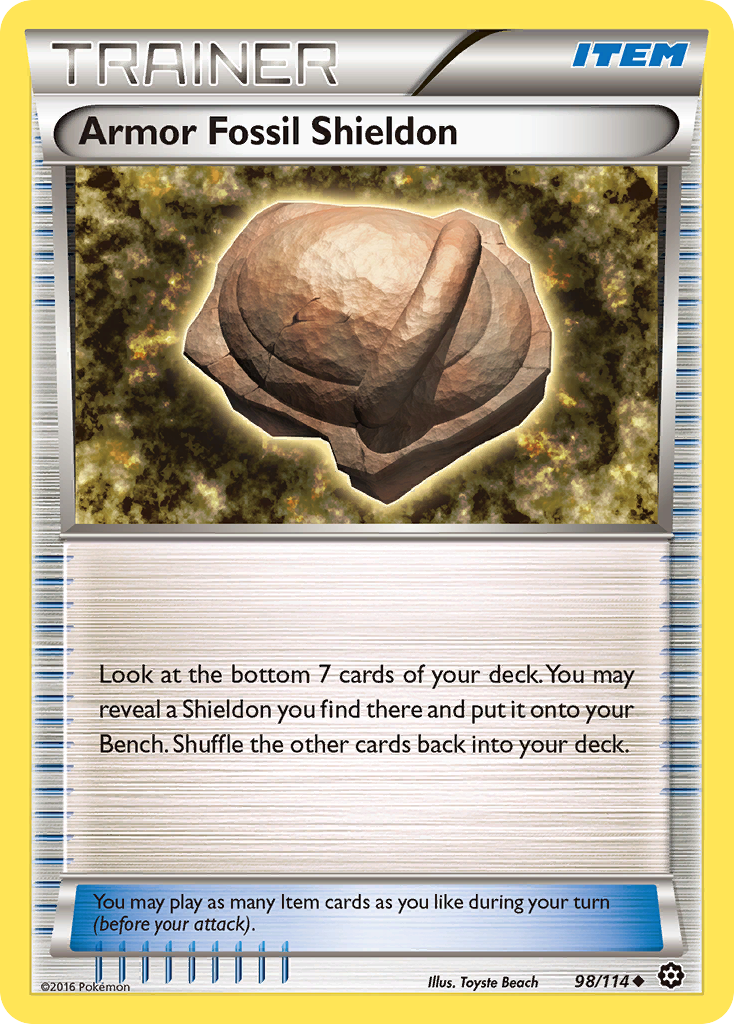 Armor Fossil Shieldon (98/114) [XY: Steam Siege] | GnG Games