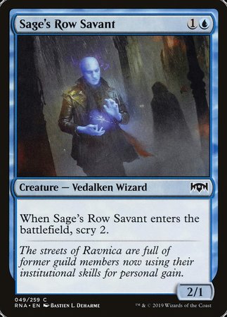Sage's Row Savant [Ravnica Allegiance] | GnG Games