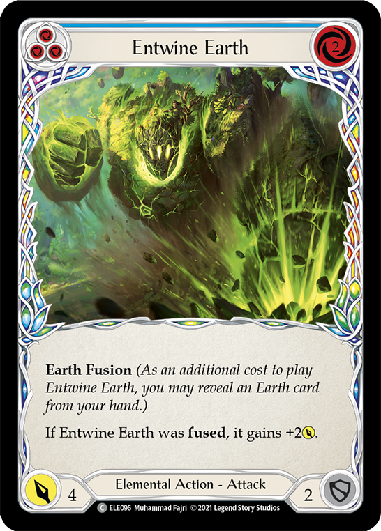 Entwine Earth (Blue) [ELE096] (Tales of Aria)  1st Edition Rainbow Foil | GnG Games