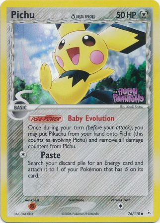 Pichu (76/110) (Delta Species) (Stamped) [EX: Holon Phantoms] | GnG Games