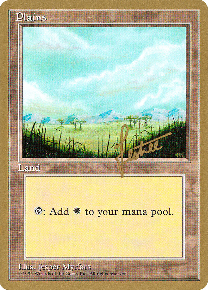 Plains (bl365) (Bertrand Lestree) [Pro Tour Collector Set] | GnG Games