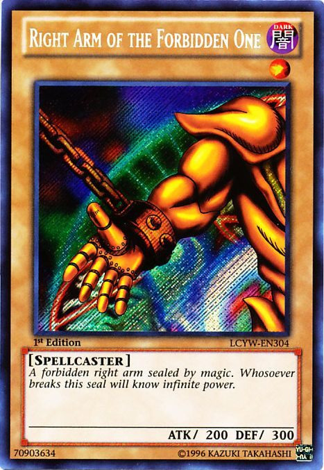 Right Arm of the Forbidden One [LCYW-EN304] Secret Rare | GnG Games