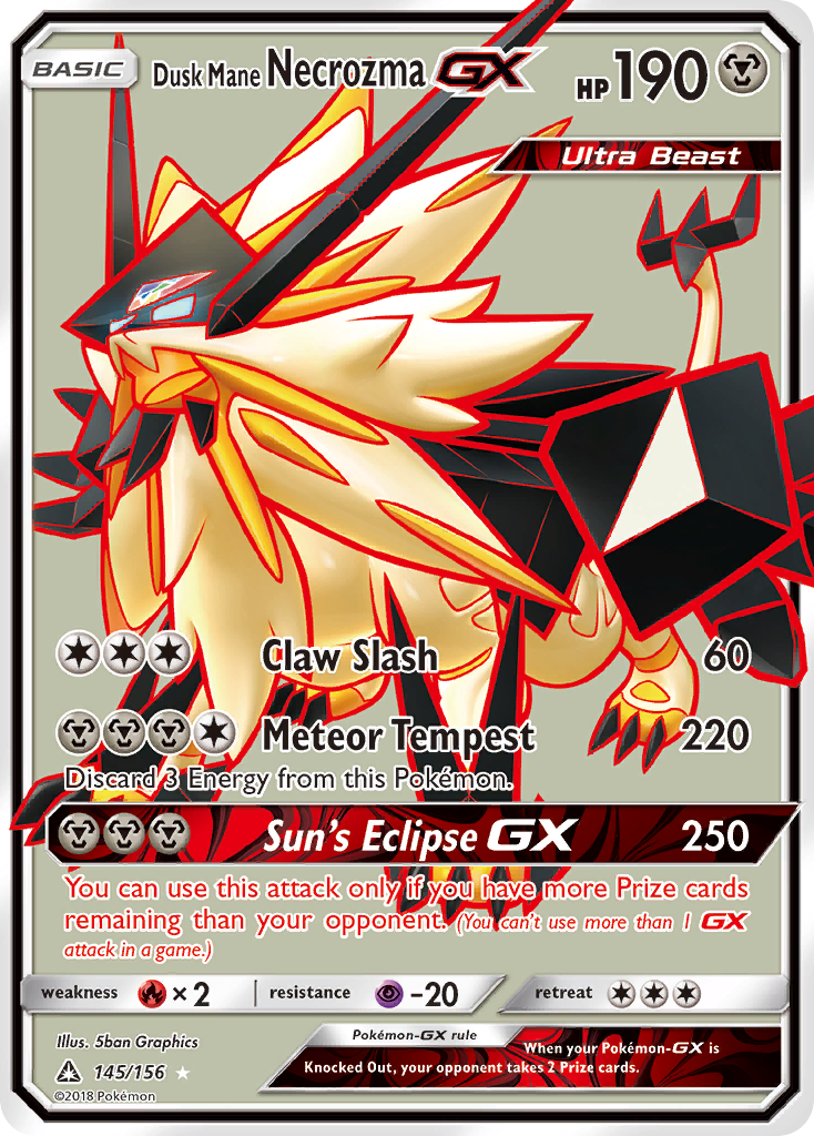 Dusk Mane Necrozma GX (145/156) [Sun & Moon: Ultra Prism] | GnG Games