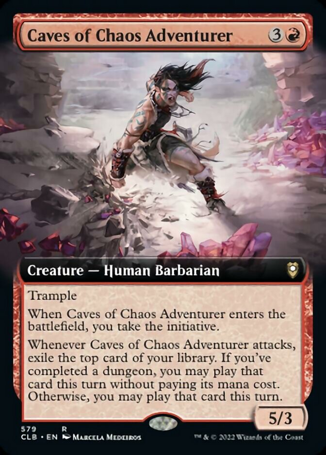 Caves of Chaos Adventurer (Extended Art) [Commander Legends: Battle for Baldur's Gate] | GnG Games