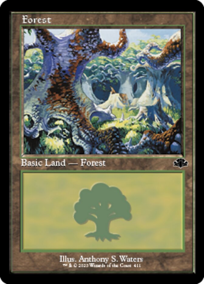 Forest (411) (Retro) [Dominaria Remastered] | GnG Games