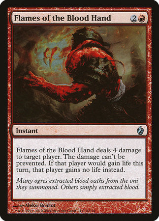 Flames of the Blood Hand [Premium Deck Series: Fire and Lightning] | GnG Games