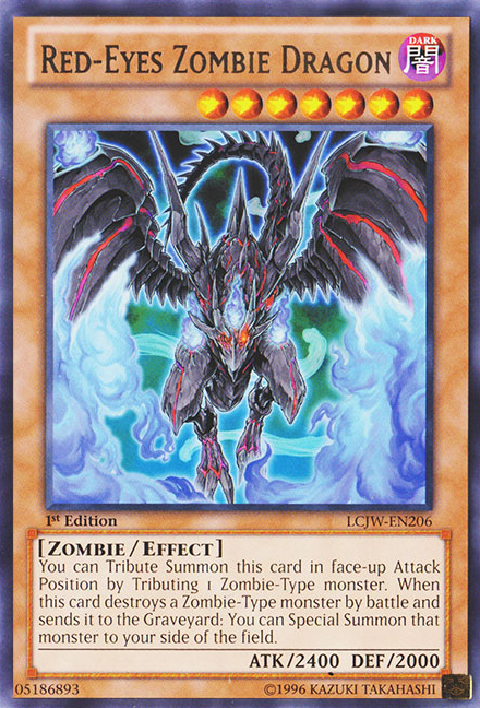 Red-Eyes Zombie Dragon [LCJW-EN206] Rare | GnG Games