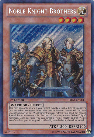 Noble Knight Brothers [PRIO-EN081] Secret Rare | GnG Games