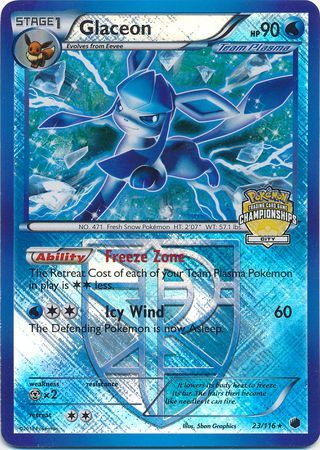 Glaceon (23/116) (City Championship Promo) [Black & White: Plasma Freeze] | GnG Games