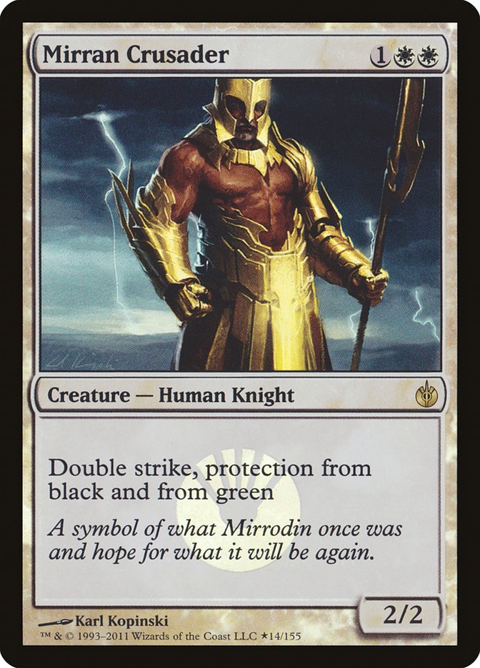 Mirran Crusader (Buy-A-Box) [Mirrodin Besieged Promos] | GnG Games