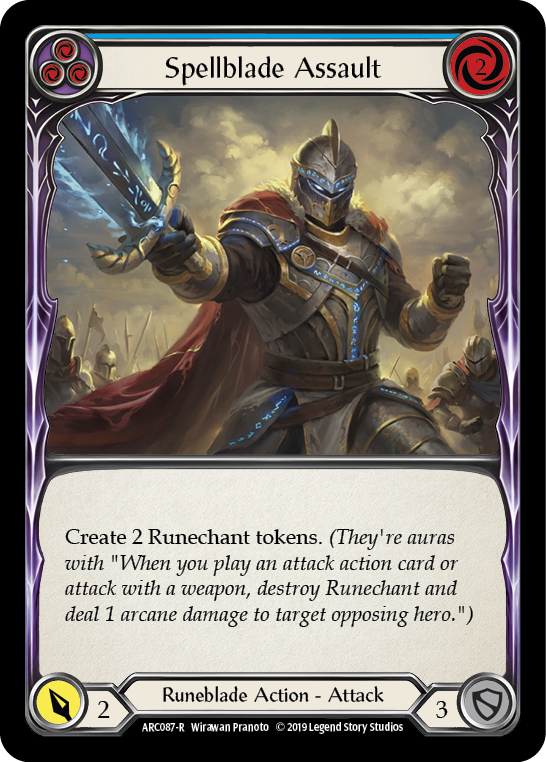 Spellblade Assault (Blue) [ARC087-R] 1st Edition Normal | GnG Games