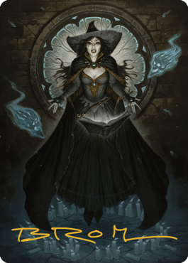 Tasha, the Witch Queen Art Card (76) (Gold-Stamped Signature) [Commander Legends: Battle for Baldur's Gate Art Series] | GnG Games