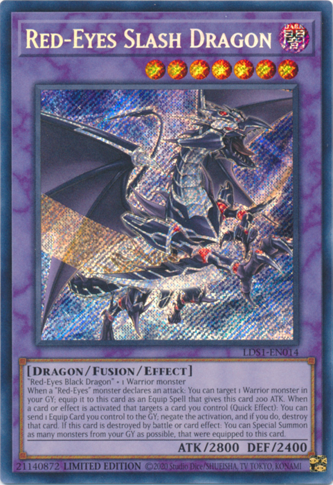 Red-Eyes Slash Dragon [LDS1-EN014] Secret Rare | GnG Games