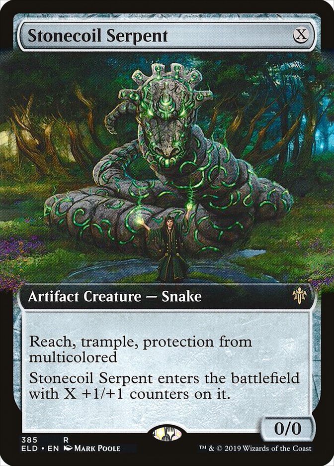 Stonecoil Serpent (Extended Art) [Throne of Eldraine] | GnG Games