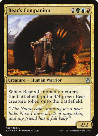 Bear's Companion [Khans of Tarkir] | GnG Games