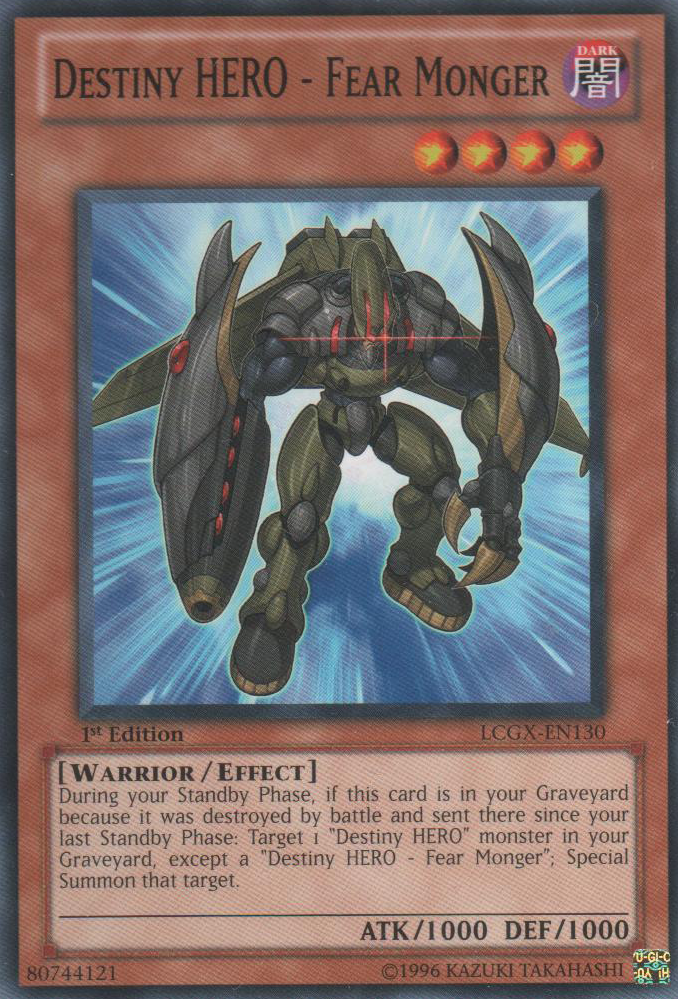 Destiny HERO - Fear Monger [LCGX-EN130] Common | GnG Games