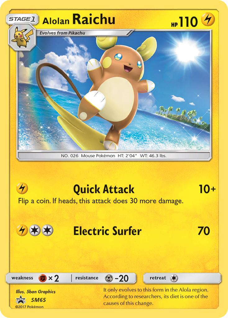 Alolan Raichu (SM65) [Sun & Moon: Black Star Promos] | GnG Games