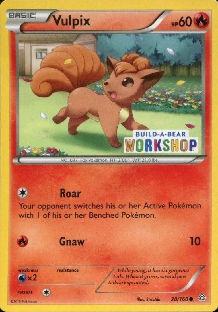 Vulpix (20/160) (Build A Bear Workshop Exclusive) [XY: Primal Clash] | GnG Games