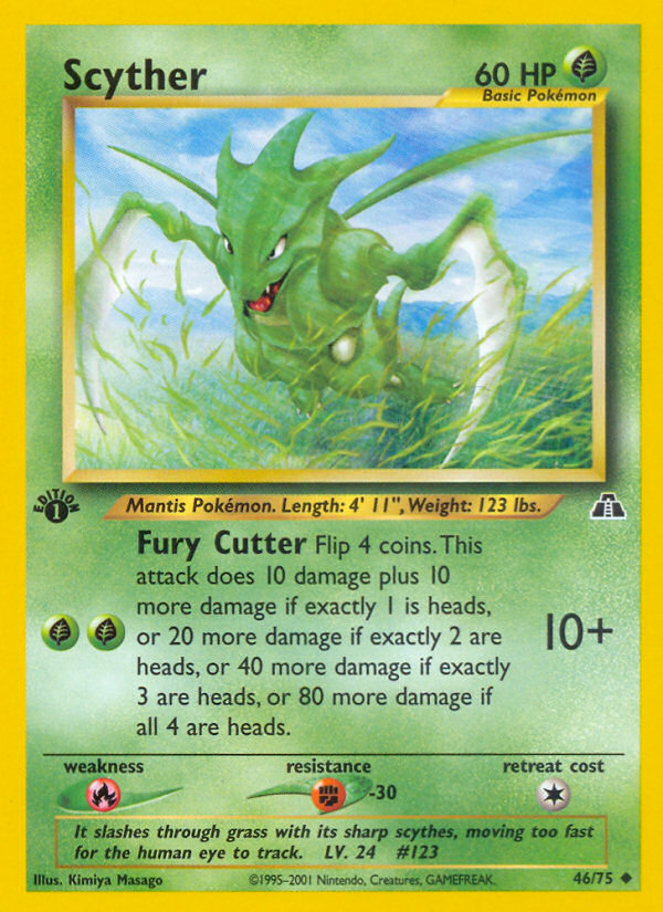 Scyther (46/75) [Neo Discovery 1st Edition] | GnG Games