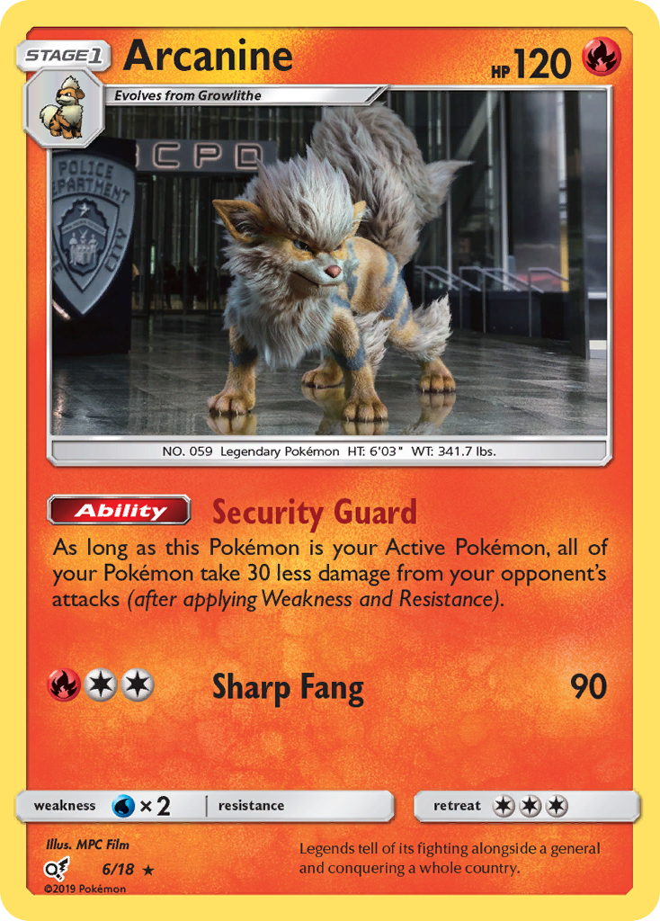 Arcanine (6/18) [Sun & Moon: Detective Pikachu] | GnG Games