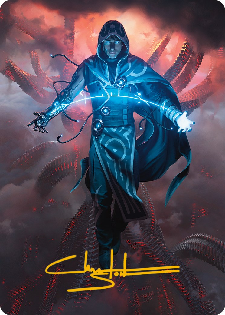 Jace, the Perfected Mind Art Card (Gold-Stamped Signature) [Phyrexia: All Will Be One Art Series] | GnG Games