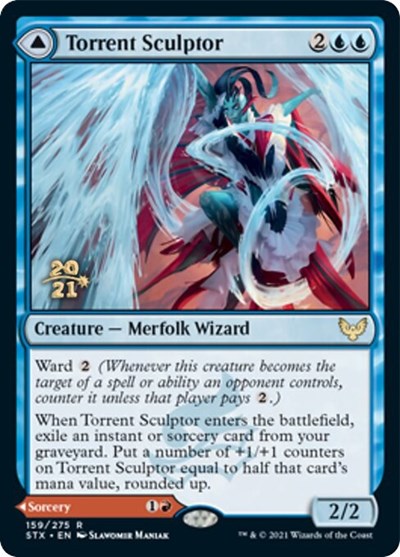 Torrent Sculptor // Flamethrower Sonata [Strixhaven: School of Mages Prerelease Promos] | GnG Games
