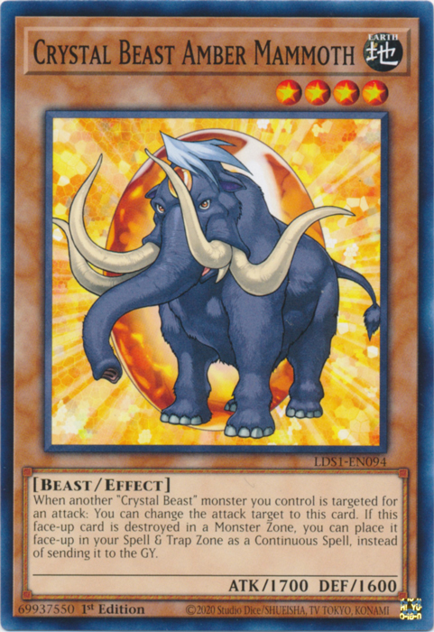 Crystal Beast Amber Mammoth [LDS1-EN094] Common | GnG Games