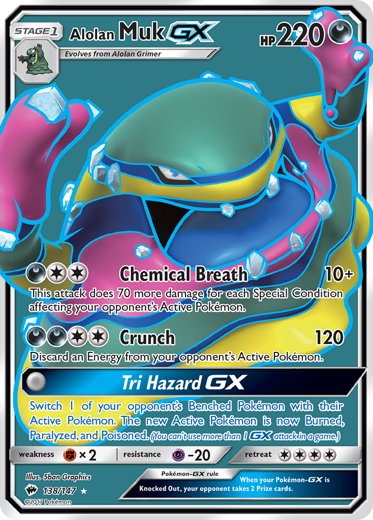 Alolan Muk GX (138/147) [Sun & Moon: Burning Shadows] | GnG Games