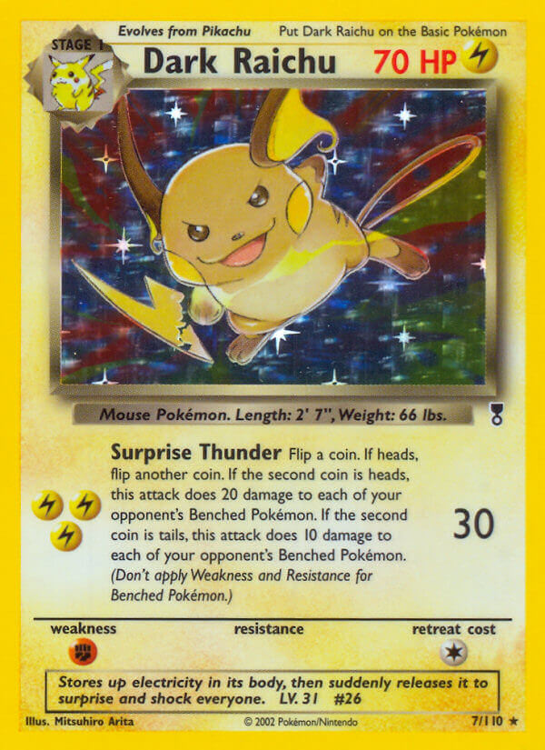 Dark Raichu (7/110) (WotC) (Theme Deck Exclusive) [Legendary Collection] | GnG Games