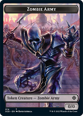 Zombie // Zombie Army Double-Sided Token [Starter Commander Decks] | GnG Games