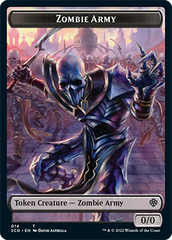 Zombie // Zombie Army Double-Sided Token [Starter Commander Decks] | GnG Games