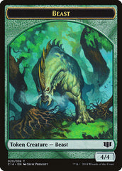 Elf Druid // Beast (020/036) Double-sided Token [Commander 2014 Tokens] | GnG Games