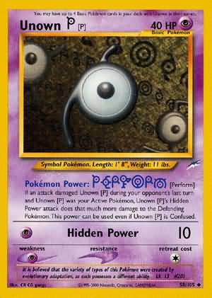 Unown [P] (58/105) [Neo Destiny Unlimited] | GnG Games