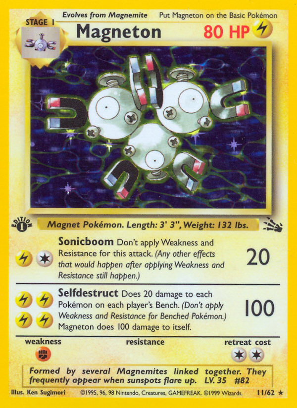 Magneton (11/62) [Fossil 1st Edition] | GnG Games