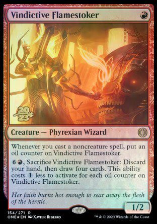 Vindictive Flamestoker [Phyrexia: All Will Be One Prerelease Promos] | GnG Games