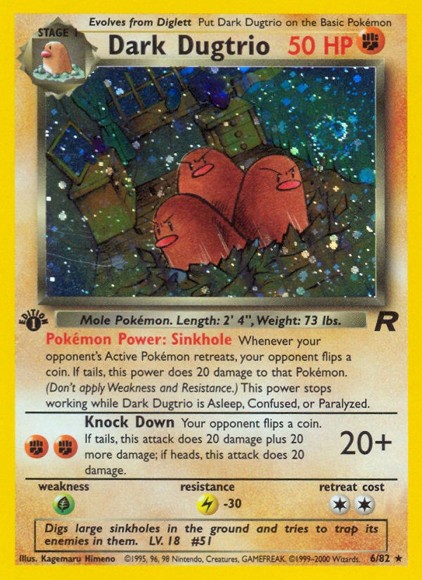 Dark Dugtrio (6/82) [Team Rocket 1st Edition] | GnG Games