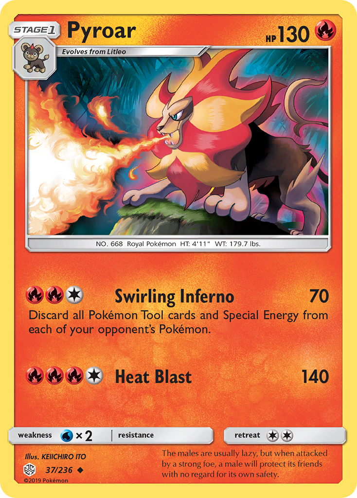 Pyroar (37/236) [Sun & Moon: Cosmic Eclipse] | GnG Games