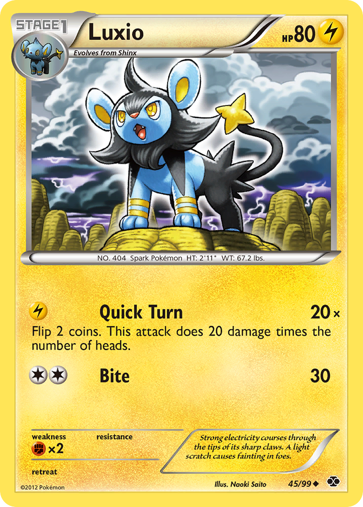 Luxio (45/99) [Black & White: Next Destinies] | GnG Games