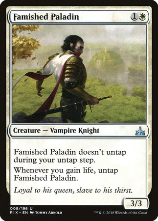 Famished Paladin [Rivals of Ixalan] | GnG Games