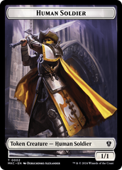 City's Blessing // Human Soldier Double-Sided Token [Murders at Karlov Manor Commander Tokens] | GnG Games