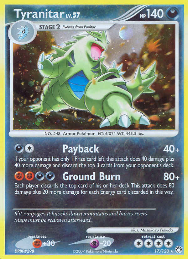 Tyranitar (17/123) [Diamond & Pearl: Mysterious Treasures] | GnG Games