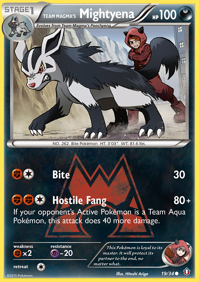 Team Magma's Mightyena (19/34) [XY: Double Crisis] | GnG Games