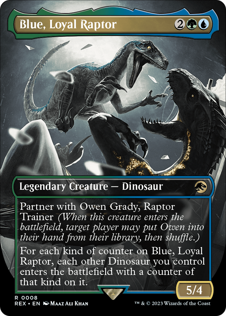 Blue, Loyal Raptor (Borderless) [Jurassic World Collection] | GnG Games