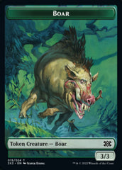 Boar // Soldier Double-sided Token [Double Masters 2022 Tokens] | GnG Games