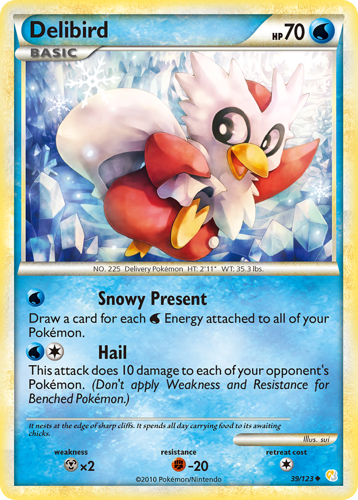 Delibird (39/123) [HeartGold & SoulSilver: Base Set] | GnG Games