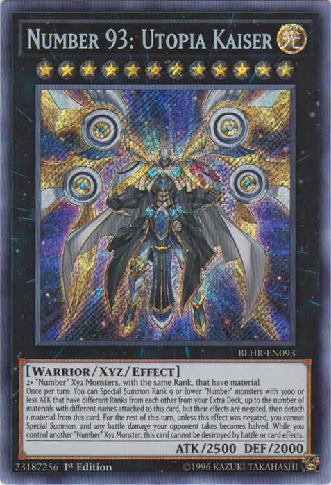 Number 93: Utopia Kaiser [BLHR-EN093] Secret Rare | GnG Games