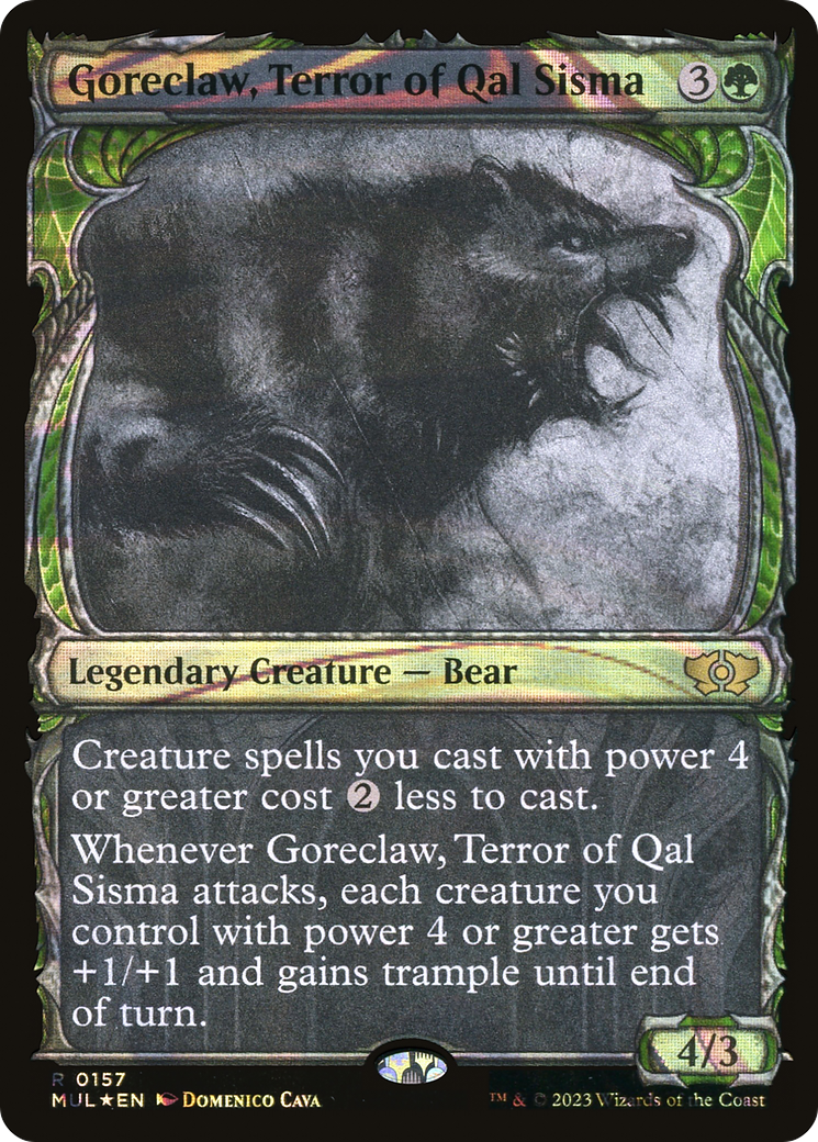 Goreclaw, Terror of Qal Sisma (Halo Foil) [Multiverse Legends] | GnG Games