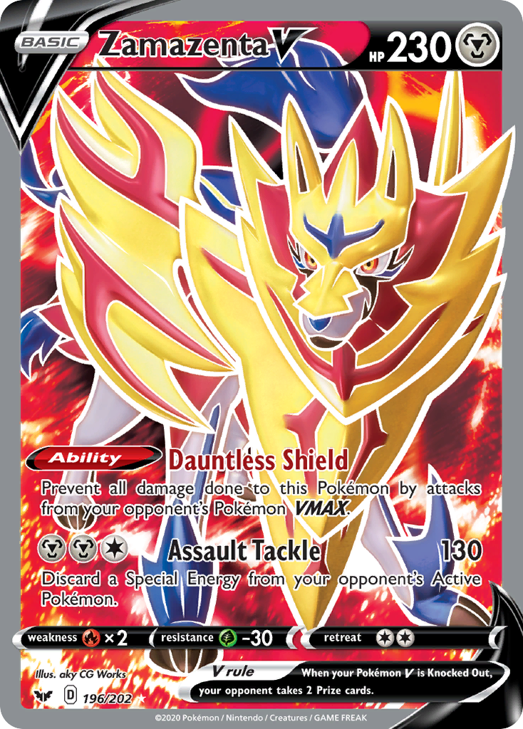 Zamazenta V (196/202) [Sword & Shield: Base Set] | GnG Games