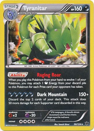 Tyranitar (56/124) (Cosmos Holo) [XY: Fates Collide] | GnG Games