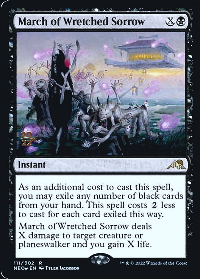 March of Wretched Sorrow [Kamigawa: Neon Dynasty Prerelease Promos] | GnG Games